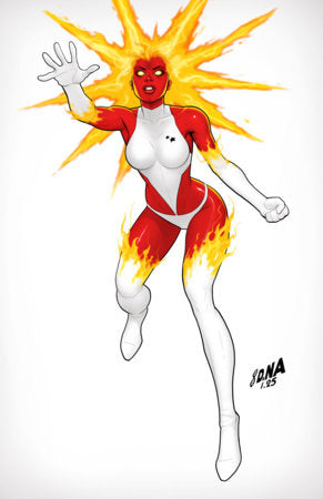 CAPTAIN MARVEL: DARK PAST #1 DAVID NAKAYAMA COLOR BLOCK WHITE VIRGIN VARIANT[1:50]  (Limit 1 Per Customer) (rel:04/01)