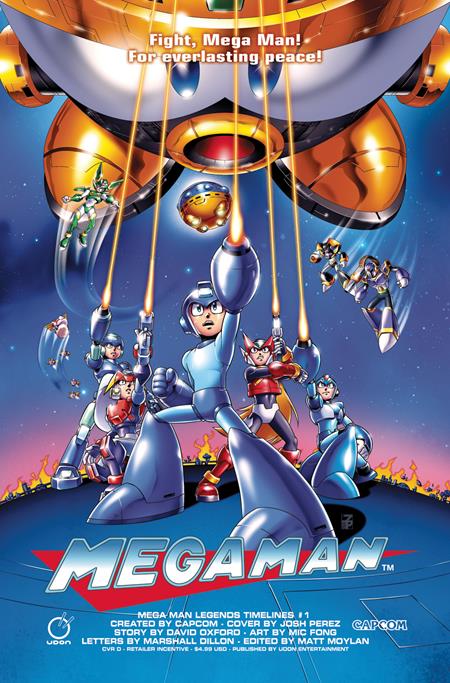 MEGA MAN LEGENDS TIMELINES #1 (ONE SHOT) CVR D INC 1:5 JOSH PEREZ VAR (Limit 1 Per Customer) (rel:10/29)
