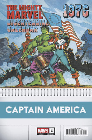 CAPTAIN AMERICA #1 JOHN ROMITA SR. BICENTENNIAL CALENDAR HIDDEN GEM VARIANT[1:50] (rel:07/02)
