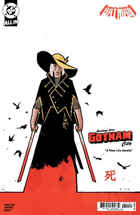 BATMAN #11 CVR G INC 1:25 DAVID AJA CARD STOCK VAR (Limit 1 Per Customer) (rel:07/01)
