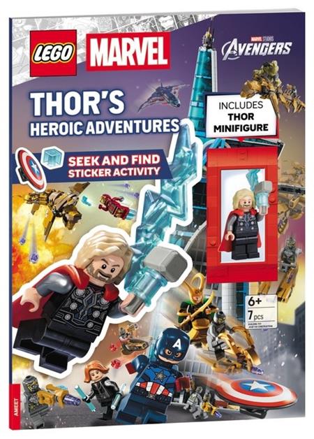 LEGO MARVEL THORS HEROIC ADVENTURES (Limit 1 Per Cover) SEEK AND FIND STICKER ACTIVITY BOOK TP (rel:10/07)