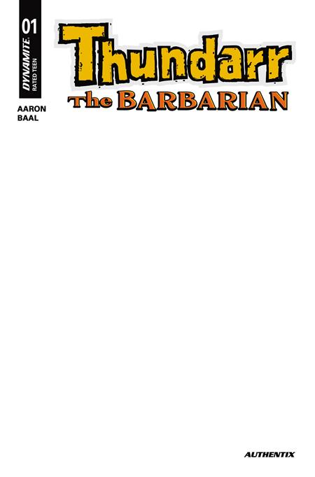 THUNDARR THE BARBARIAN #1 (Limit 2 Per Cover) (rel:01/28)