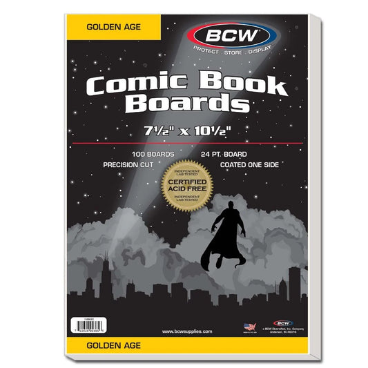 BCW Golden Comic Backing Boards