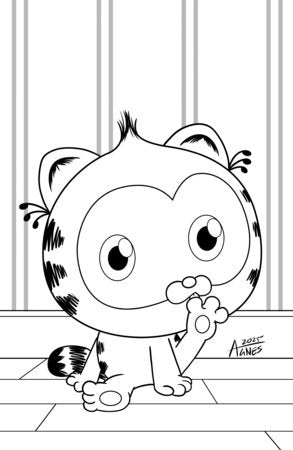 Baby Garfield #1 E 1:10 INCV (Full Art, Garbowska)[1:10] (Limit 1 Per Customer) (rel:03/18)