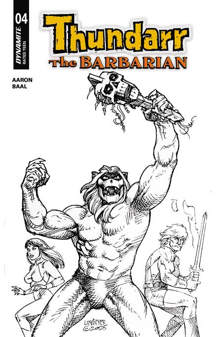 THUNDARR THE BARBARIAN #4 CVR L JOSEPH MICHAEL LINSNER LINE ART VAR (Limit 1 Per Cover) (rel:05/20)