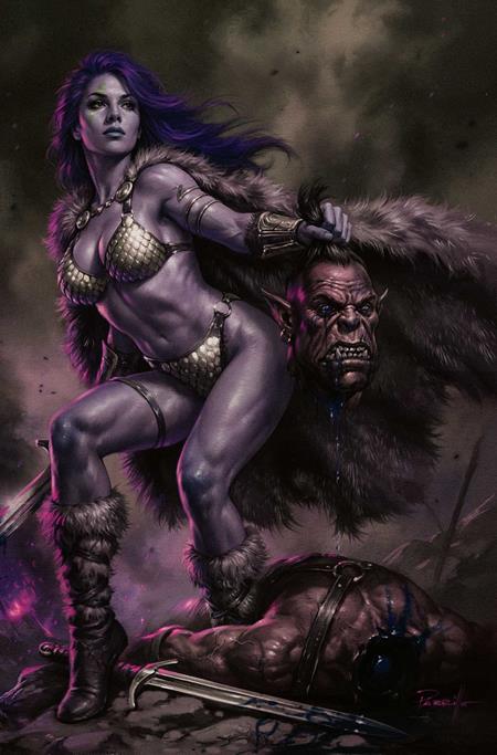 RED SONJA SHE DEVIL WITH A SWORD #3 CVR N INC 1:7 LUCIO PARRILLO ULTRAVIOLET VIRGIN VAR (Limit 1 Per Customer) (rel:07/01)