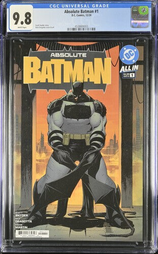 Absolute Batman 1 CGC 9.8