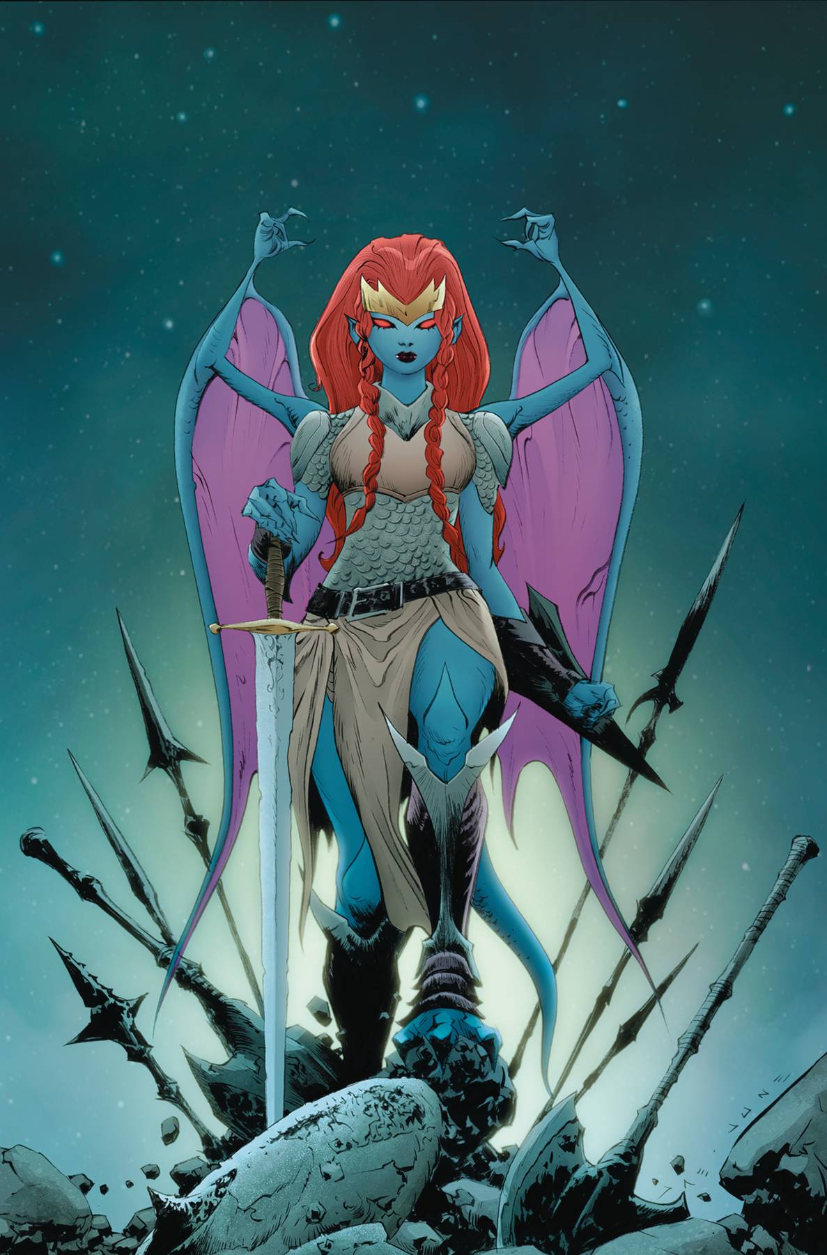GARGOYLES DEMONA #1 CVR N INC 1:15 JAE LEE FOIL VIRGIN VAR (rel:07/16)~