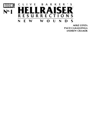Hellraiser: Resurrections - New Wounds #1 (Limit 2 Per Cover) (rel:09/02)