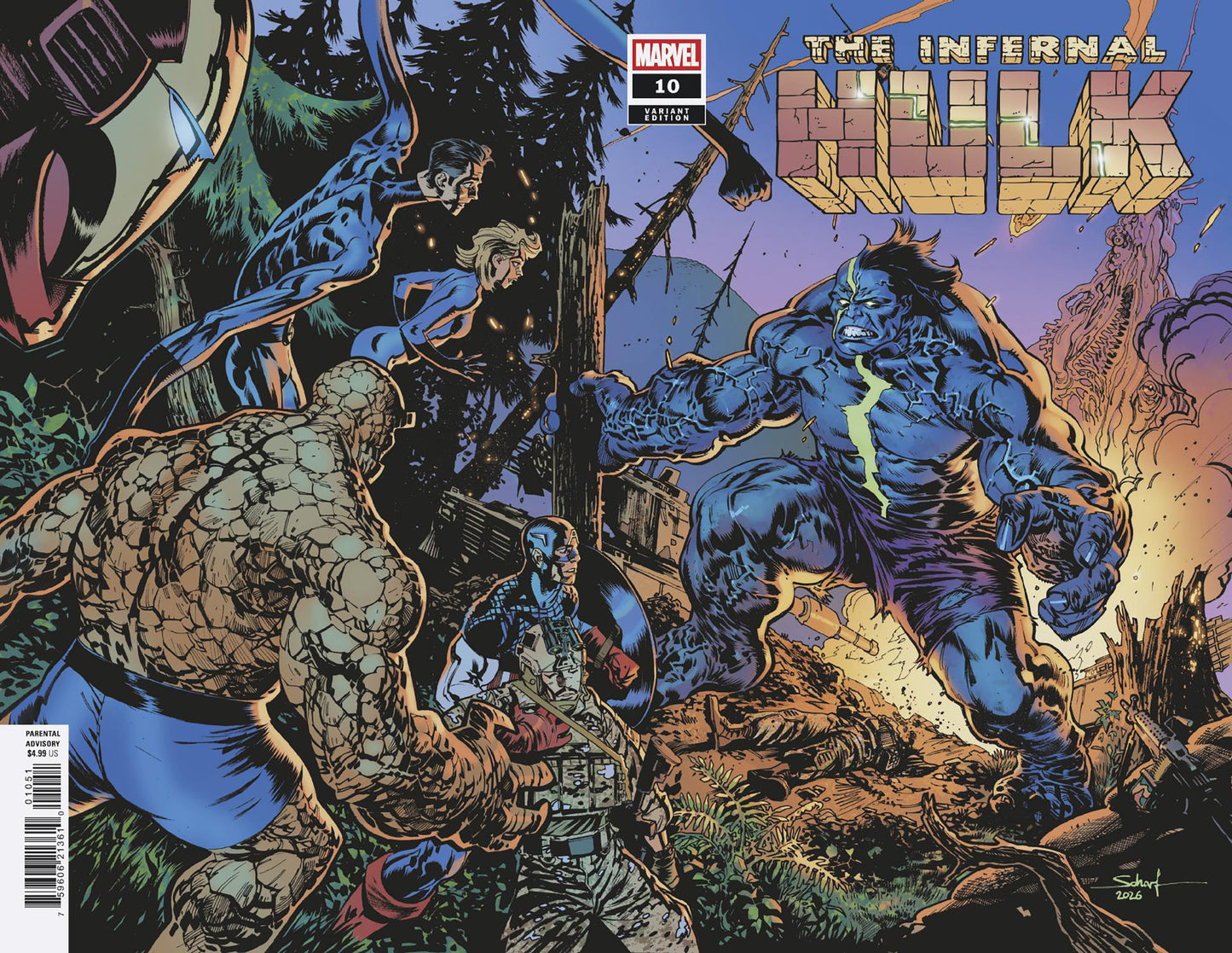 INFERNAL HULK #10 (Limit 2 Per Cover) (rel:08/12)