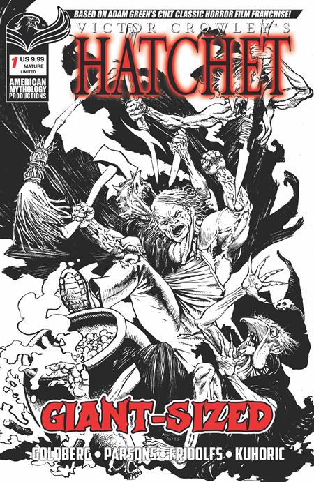 GIANT SIZED HATCHET HALLOWEEN #1 (ONE SHOT) CVR F ROY ALLAN MARTINEZ LIMITED B&W VAR (Limit 1 Per Cover) (rel:10/28)