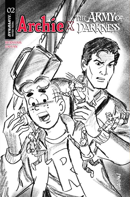 ARCHIE X ARMY OF DARKNESS #2 (Limit 1 Per Customer) CVR G INC 1:10 BILL GALVAN PENCILS VAR (rel:03/11)