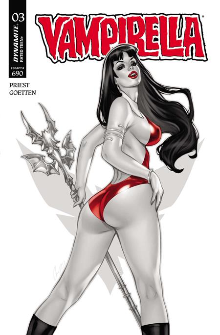 VAMPIRELLA (2026) #3 CVR Q INC 1:7 ELIAS CHATZOUDIS BW VAR (Limit 1 Per Customer) (rel:06/17)
