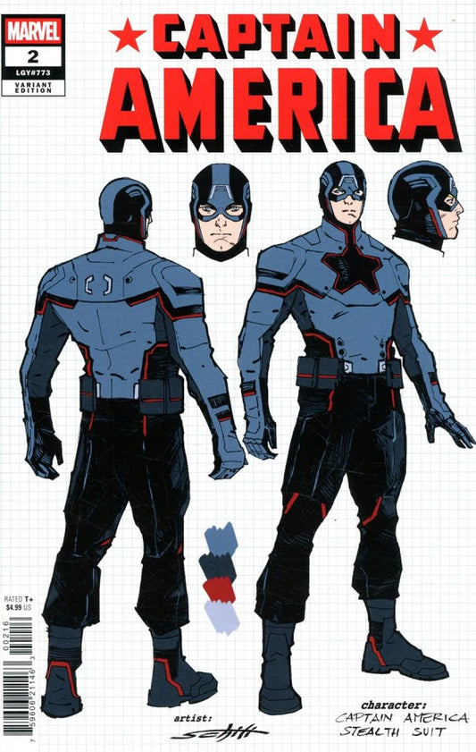 CAPTAIN AMERICA #2 VALERIO SCHITI DESIGN VARIANT[1:10] (Limit 2 Per Cover) (rel:08/06)
