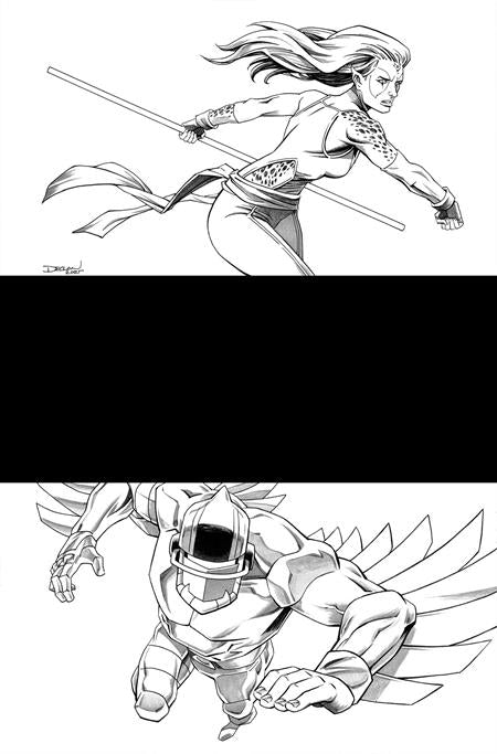 THUNDERCATS X SILVERHAWKS #2 CVR M INC 1:7 DECLAN SHALVEY LINE ART VIRGIN VAR (Limit 1 Per Customer) (rel:05/13)