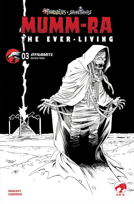 MUMM RA THE EVER LIVING #3 CVR K DECLAN SHALVEY LINE ART VAR (Limit 1 Per Cover) (rel:06/17)