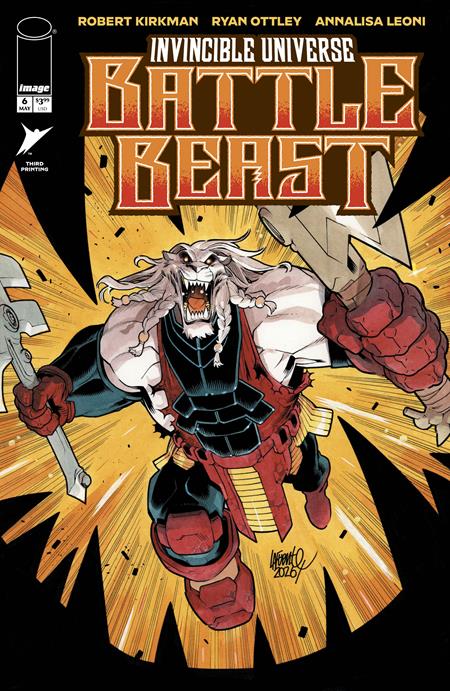INVINCIBLE UNIVERSE BATTLE BEAST #6 3RD PTG (Limit 1 Per Cover) (rel:05/20)