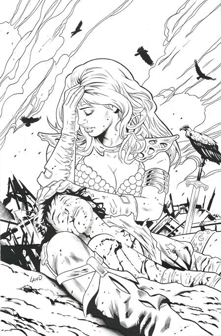 SONJA REBORN #4 (Limit 1 Per Customer) CVR L INC 1:7 GREG LAND LINE ART VIRGIN FOC BONUS VAR (rel:12/17)