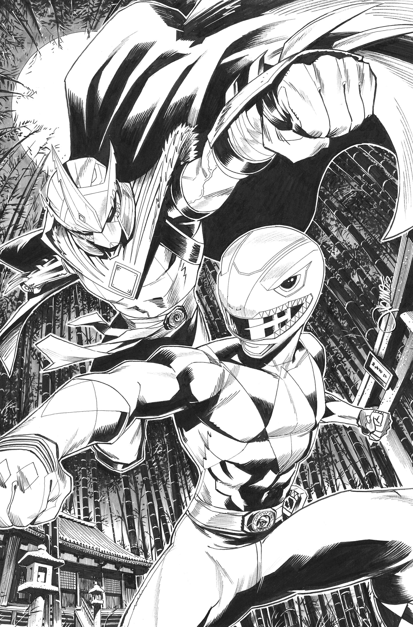 Mighty Morphin Power Rangers/Teenage Mutant Ninja Turtles III #2 E 1:10 INCV (Full Art, Zonno)[1:10] (rel:09/24)