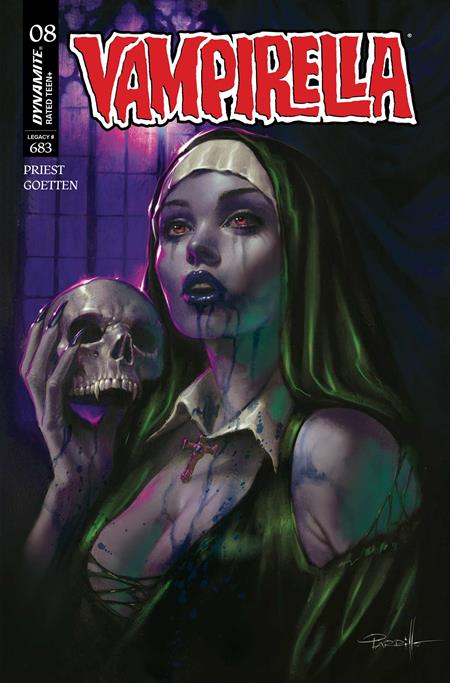 VAMPIRELLA #8 CVR N LUCIO PARRILLO ULTRAVIOLET FOC BONUS VAR (Limit 2 Per Cover) (rel:12/17)~