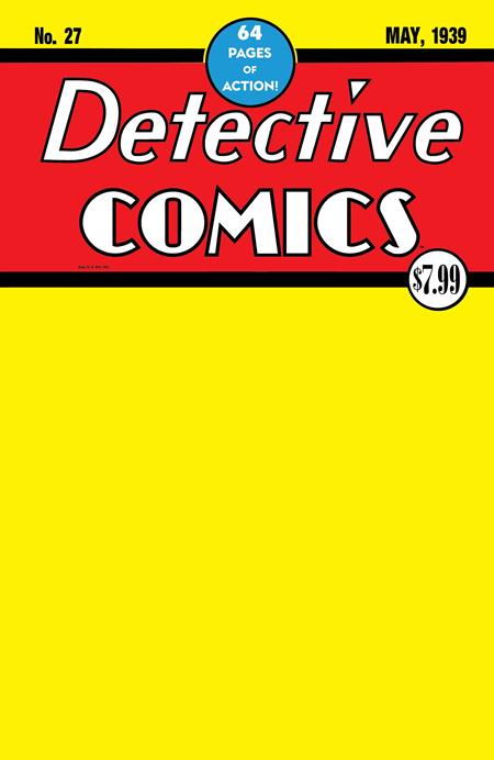DETECTIVE COMICS #27 FACSIMILE EDITION (2026) (Limit 2 Per Cover) (rel:08/05)