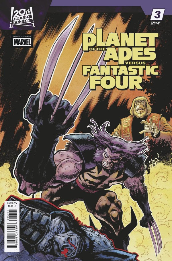 PLANET OF THE APES VS. FANTASTIC FOUR #3 (Limit 2 Per Cover) (rel:04/15)~