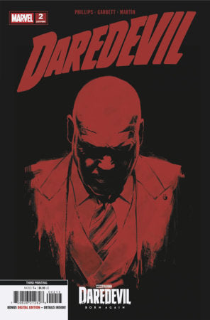 DAREDEVIL #2 MARVEL TELEVISION 3RD PRINTING VARIANT (Limit 2 Per Cover) (rel:07/29)~