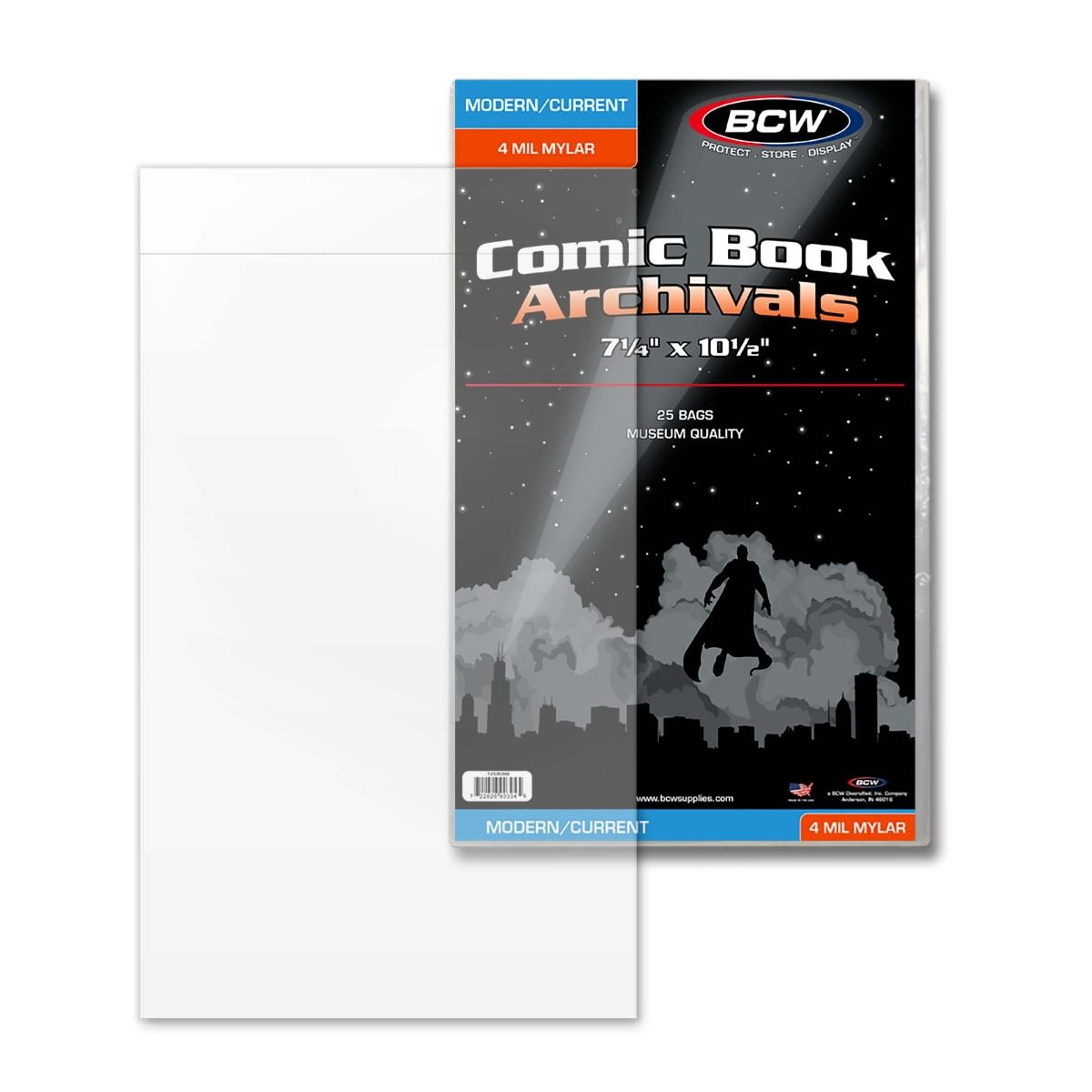 BCW Current/Modern Comic Mylar Archivals - 4 MIL (25 COUNT)