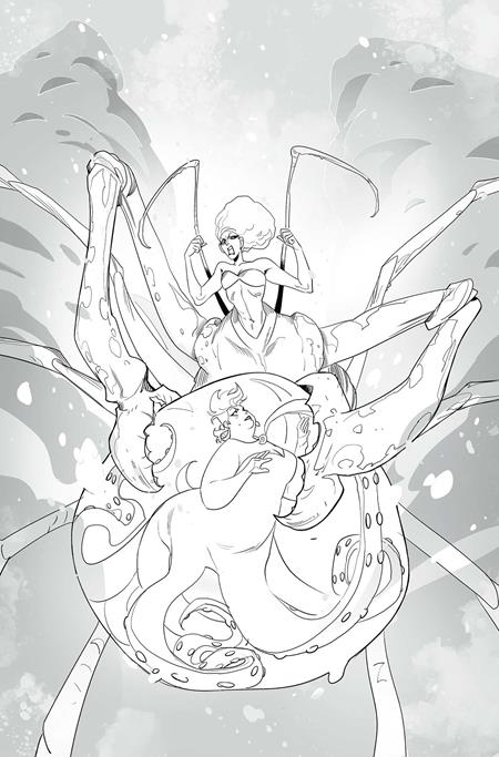 DISNEY VILLAINS URSULA #3 CVR N FOC INC 1:5 MIRKA ANDOLFO LINE ART VIRGIN VAR (Limit 1 Per Customer) (rel:04/29)
