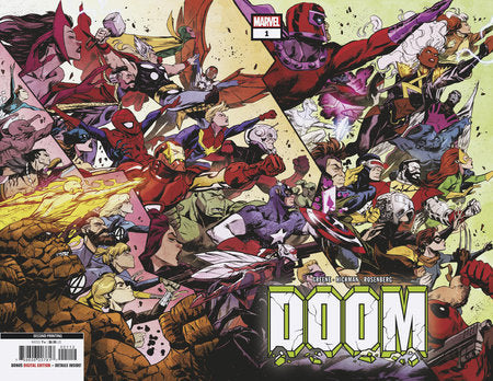 DOOM #1 SANFORD GREENE WRAPAROUND 2ND PRINTING VARIANT(rel:7/10 )