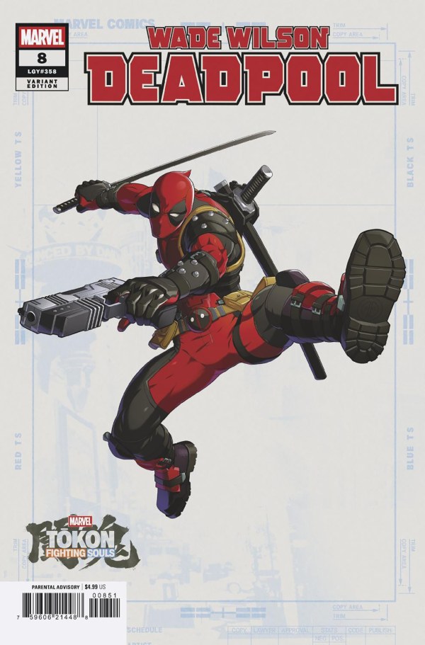 WADE WILSON: DEADPOOL #8 [BG] (Limit 2 Per Cover) (rel:09/02)