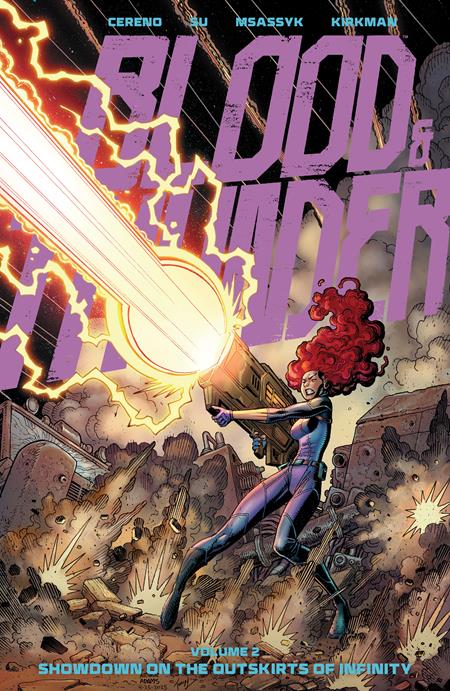 BLOOD & THUNDER TP VOL 02 SHOWDOWN ON THE OUTSKIRTS DIRECT MARKET EXCLUSIVE ARTHUR ADAMS & MSASSYK CVR (MR) (Limit 1 Per Cover) (rel:05/13)