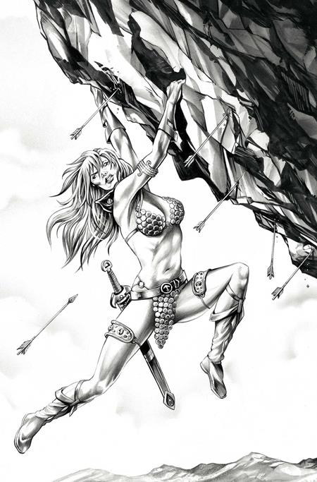 RED SONJA SHE DEVIL WITH A SWORD #4 CVR N INC 1:7 MIKE ROOTH B&W VIRGIN VAR (Limit 1 Per Customer) (rel:08/05)