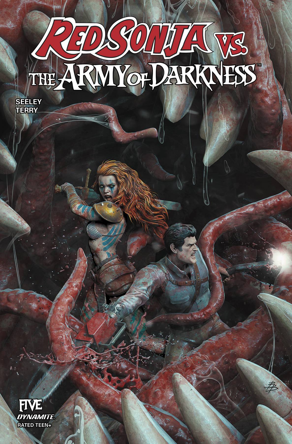 RED SONJA VS ARMY OF DARKNESS #5 (Limit 2 Per Cover) (rel:08/27)~