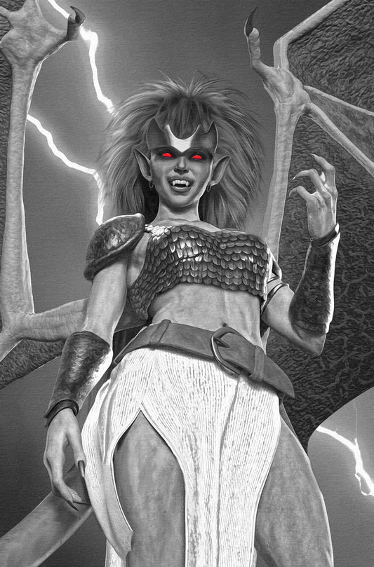 GARGOYLES DEMONA #1 CVR V 10 COPY INCV FOC SPEARS B&W VIRGIN (rel:05/28)