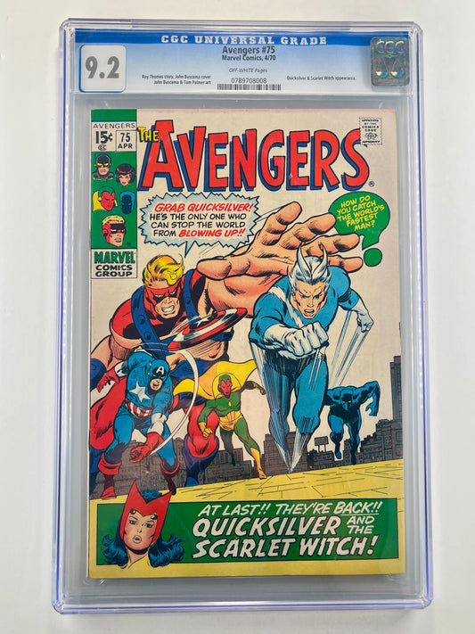 The Avengers #75 CGC 9.2 (April 1970)