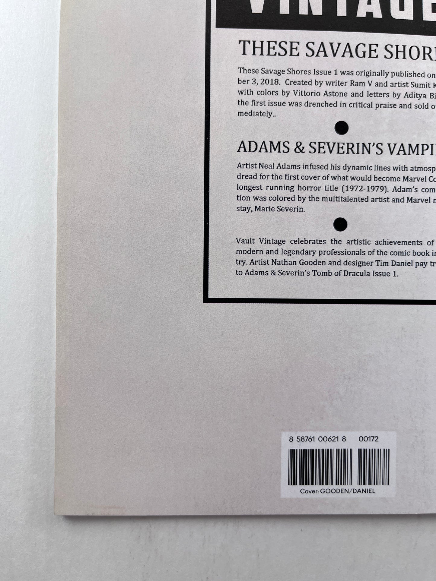 These Savage Shores #1 2nd Printing (Nov 2018)