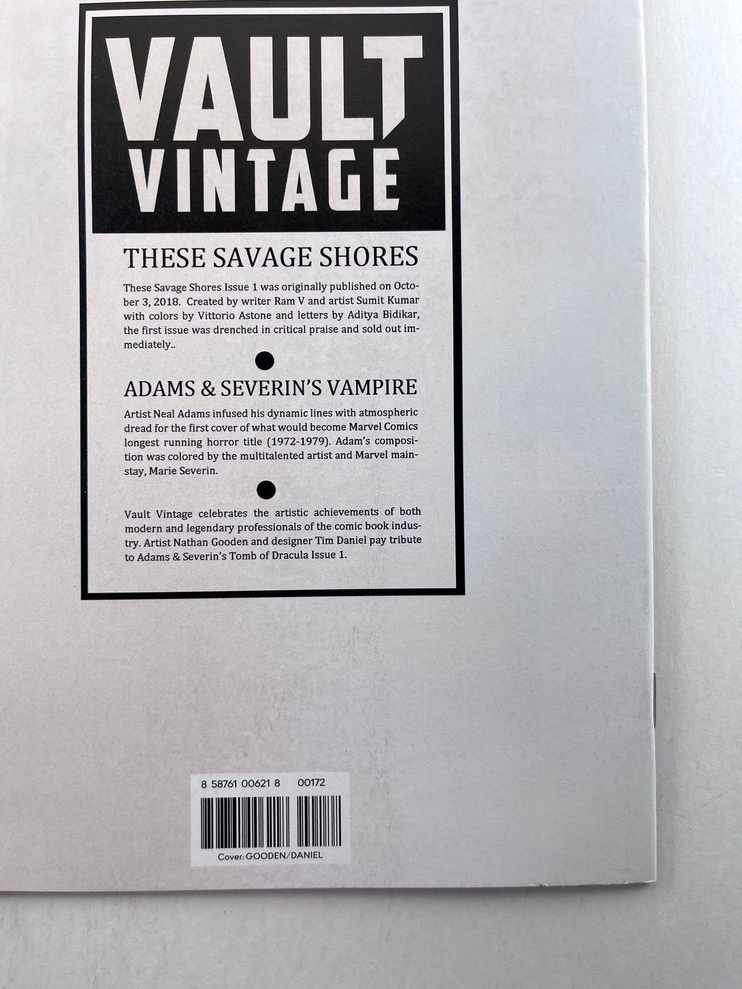 These Savage Shores #1 2nd Printing (Nov 2018)
