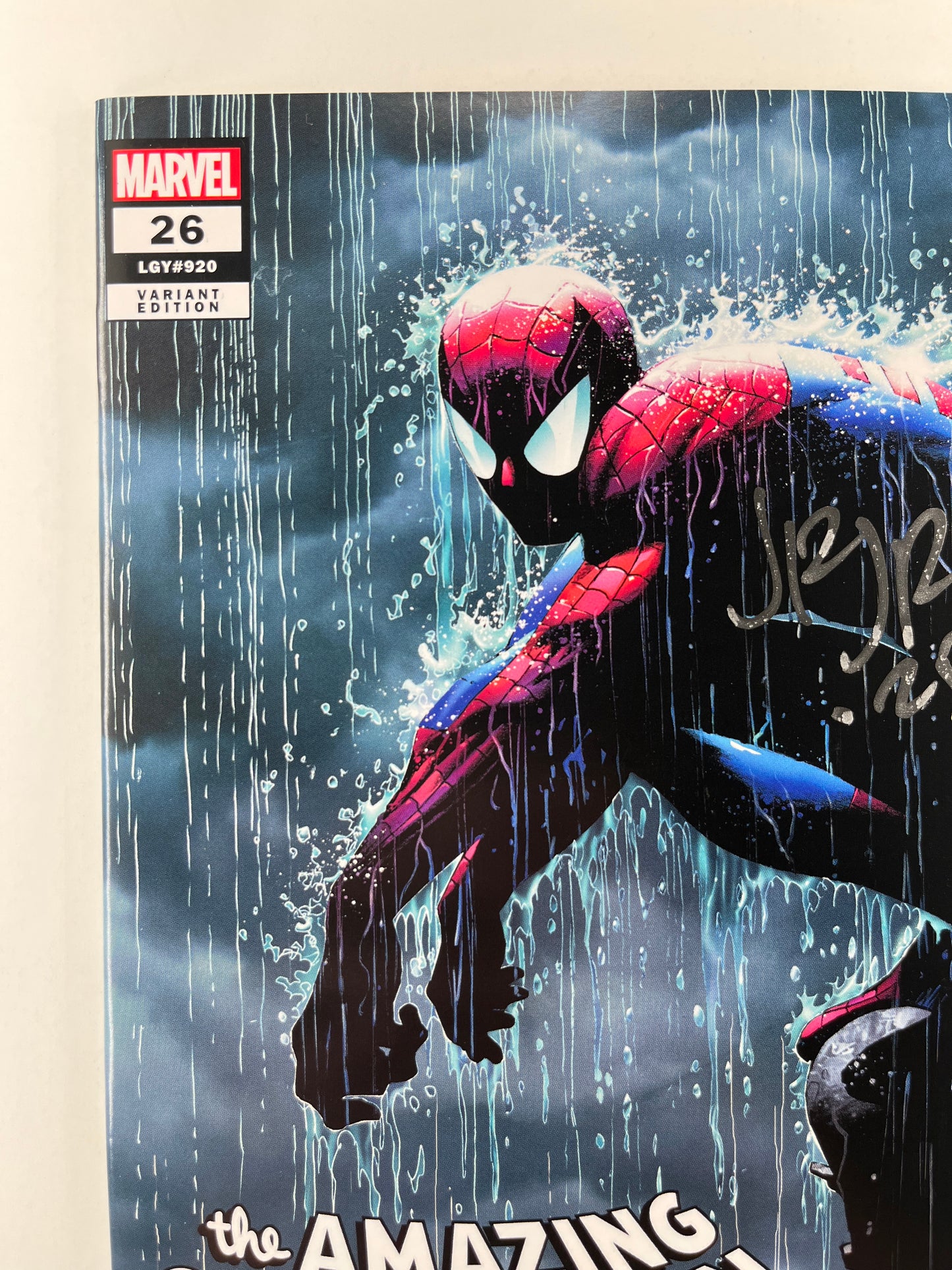 The Amazing Spider-Man #26 Spectral Comics Tyler Kirkham Variant (Jul 2023) (Signed by John Romita Jr. with COA)