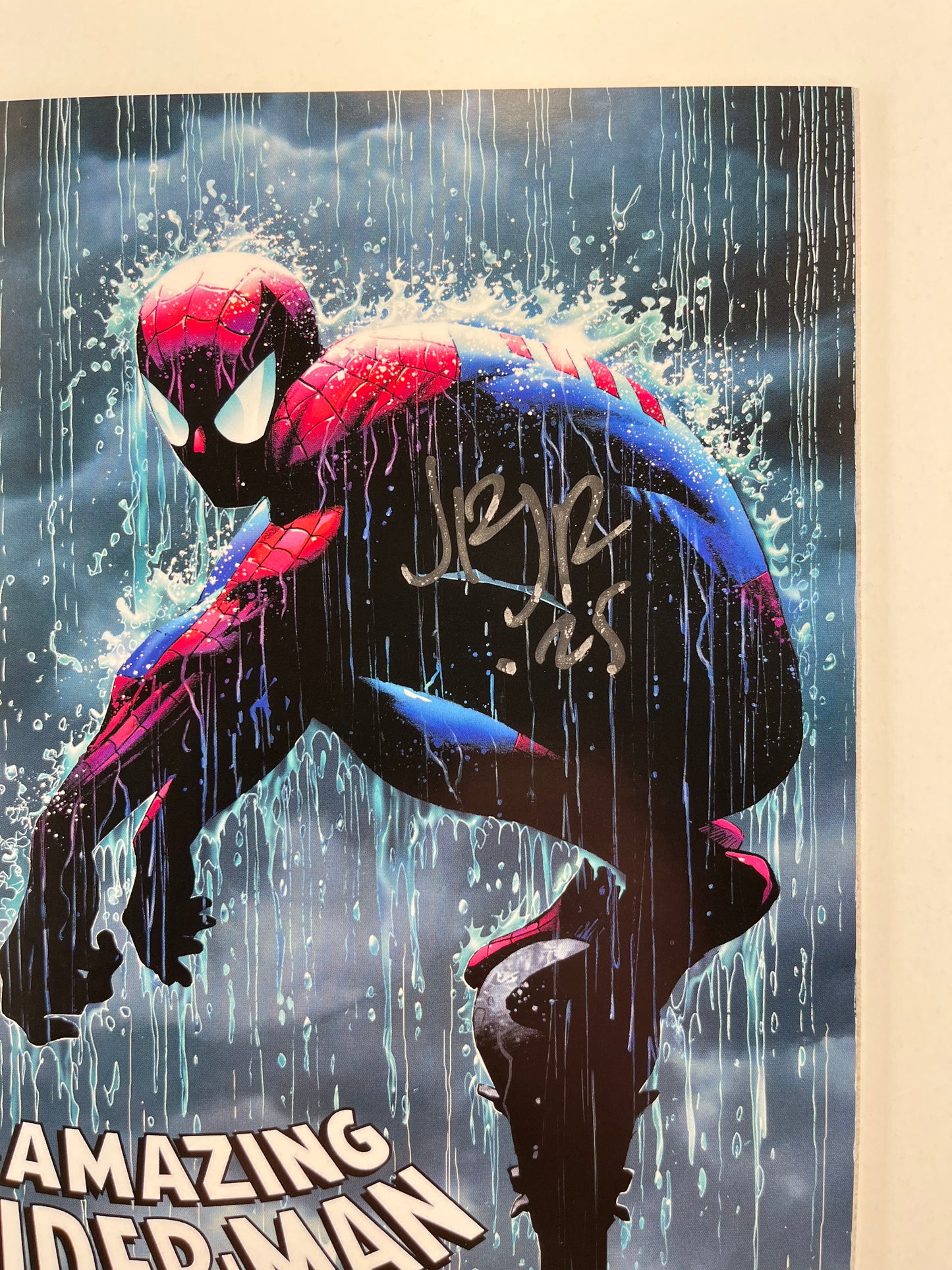 The Amazing Spider-Man #26 Spectral Comics Tyler Kirkham Variant (Jul 2023) (Signed by John Romita Jr. with COA)