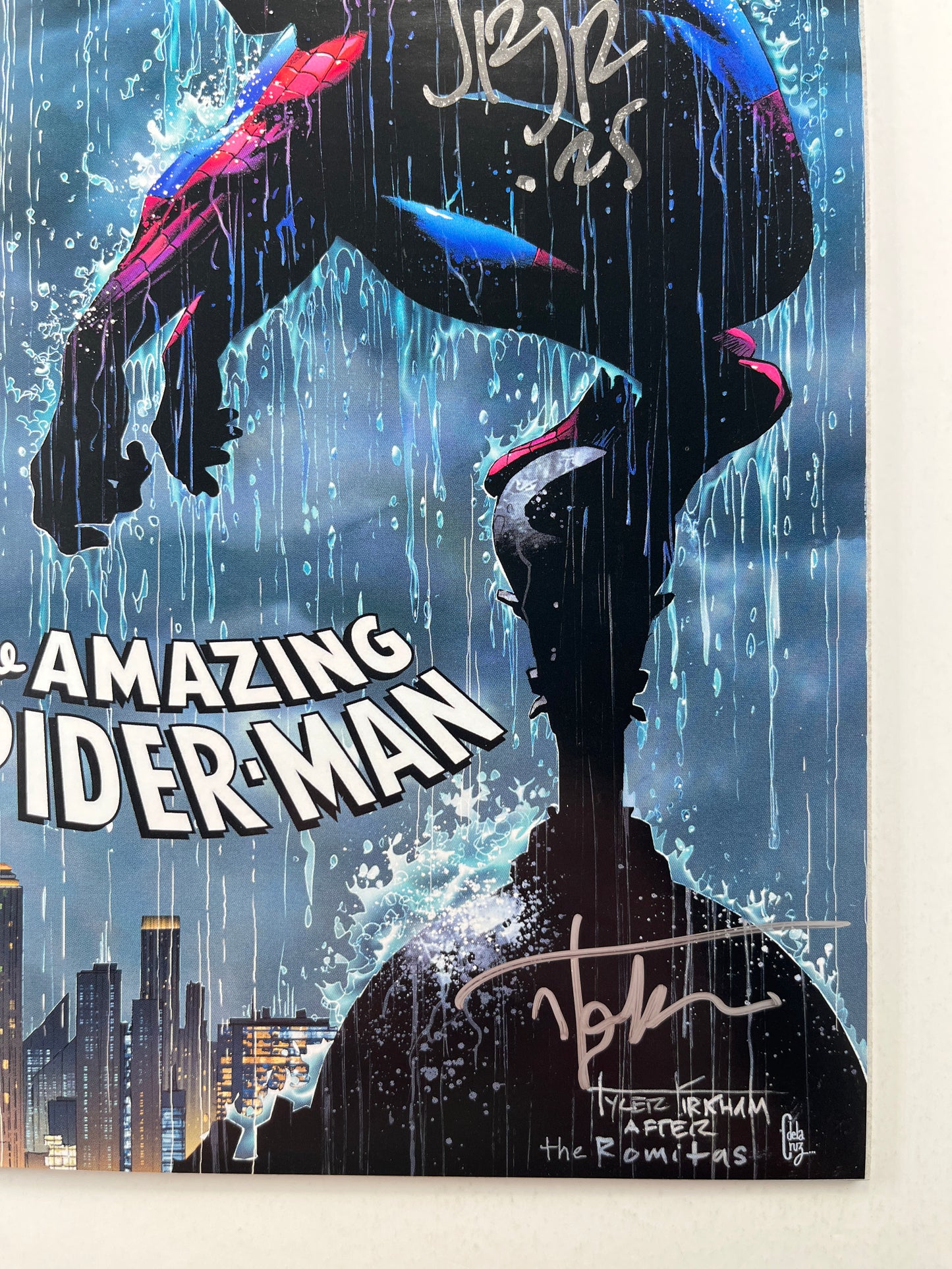 The Amazing Spider-Man #26 Spectral Comics Tyler Kirkham Variant (Jul 2023) (Signed by John Romita Jr. with COA)