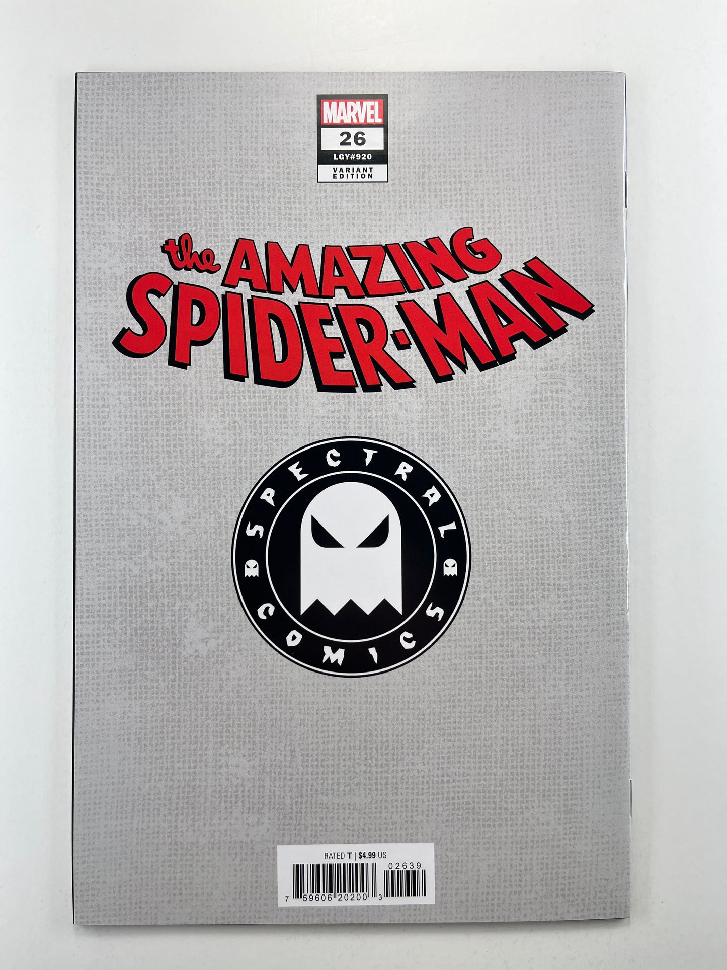 The Amazing Spider-Man #26 Spectral Comics Tyler Kirkham Variant (Jul 2023) (Signed by John Romita Jr. with COA)