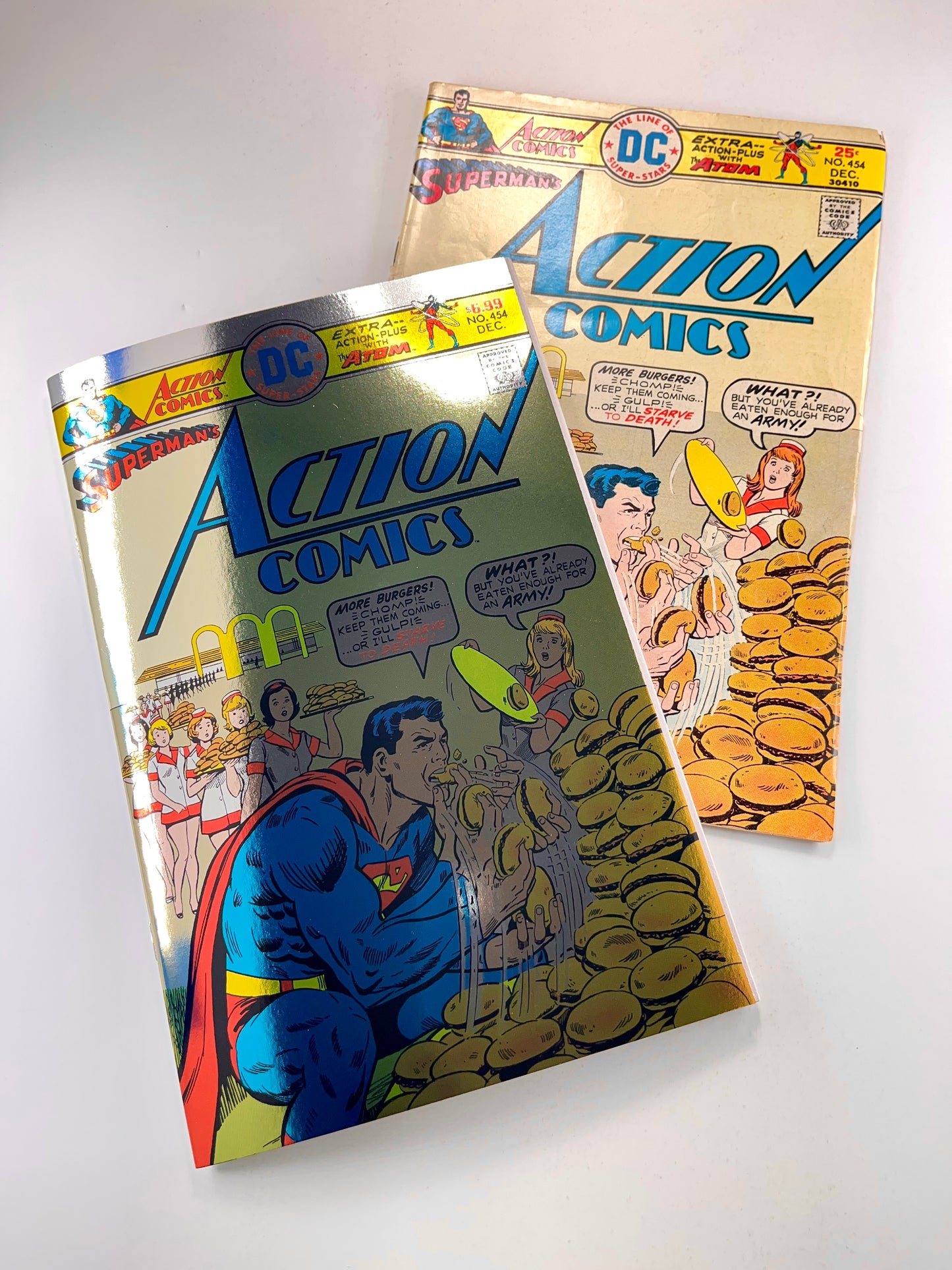 Action Comics #454 Set Original and Facsimile Foil (Aug 1975)