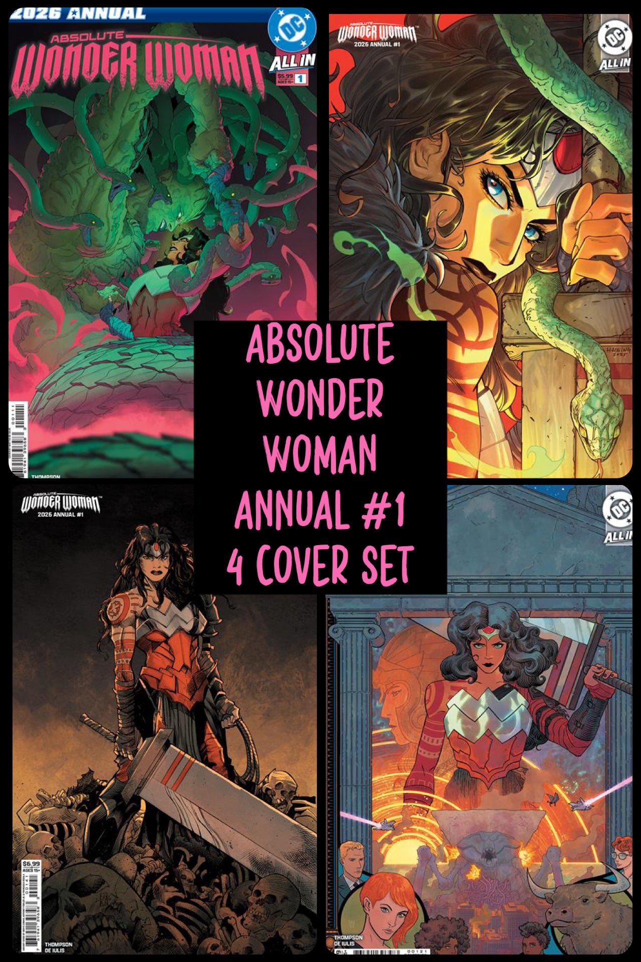 ABSOLUTE WONDER WOMAN ANNUAL #1 4 COVER BUNDLE SET (Limit 1 Per Customer) (REL:2/11)