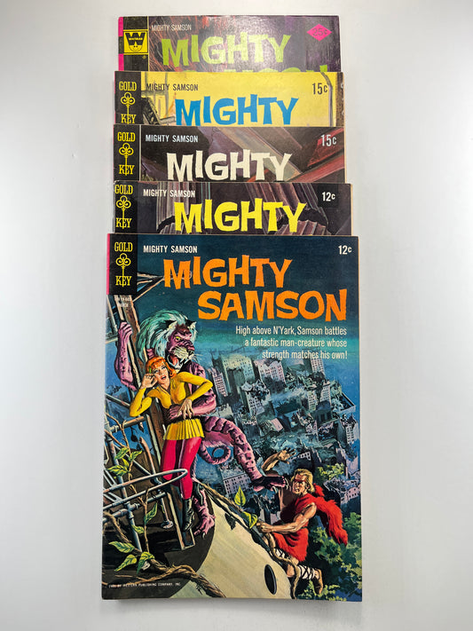 Mighty Samson #5, 15, 16, 18 & 31 Set (1964-1976)