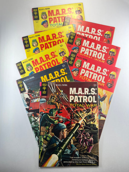 M.A.R.S. Patrol Total War #3-10 Set (1966-1969)