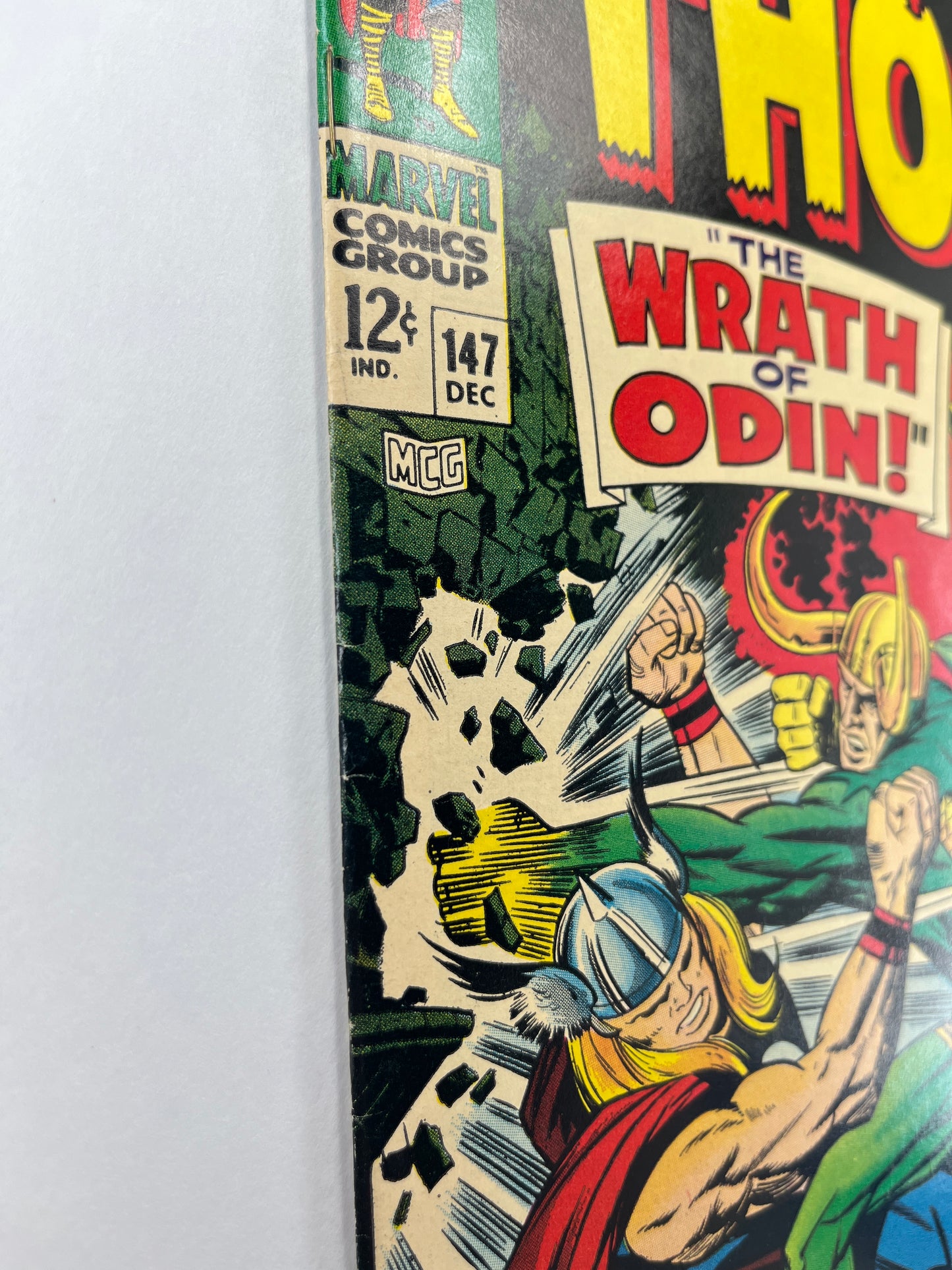 Thor #147 (Dec 1967) PRINT ERROR NEVER RECEIVED BOTTOM STAPLE
