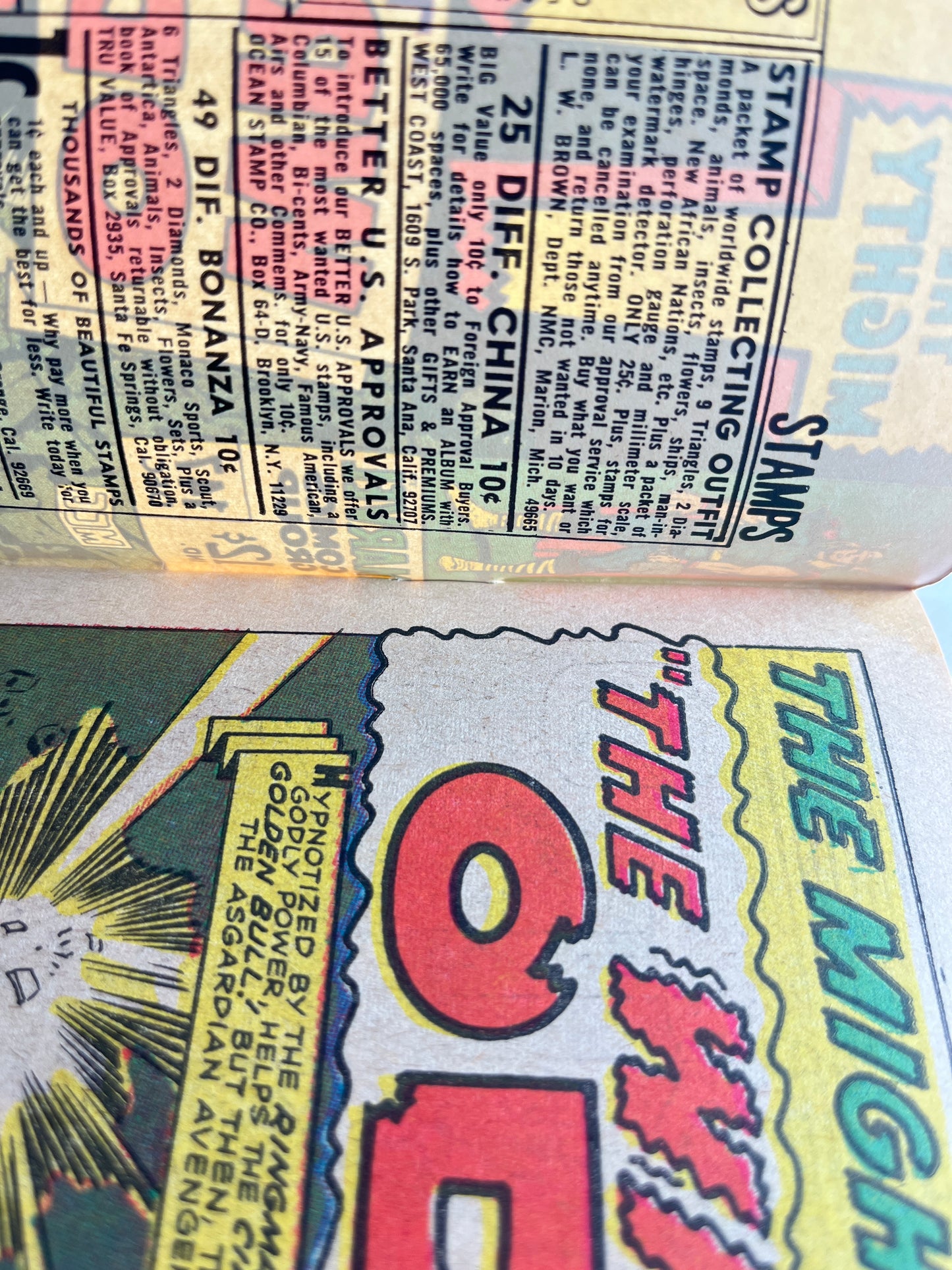 Thor #147 (Dec 1967) PRINT ERROR NEVER RECEIVED BOTTOM STAPLE