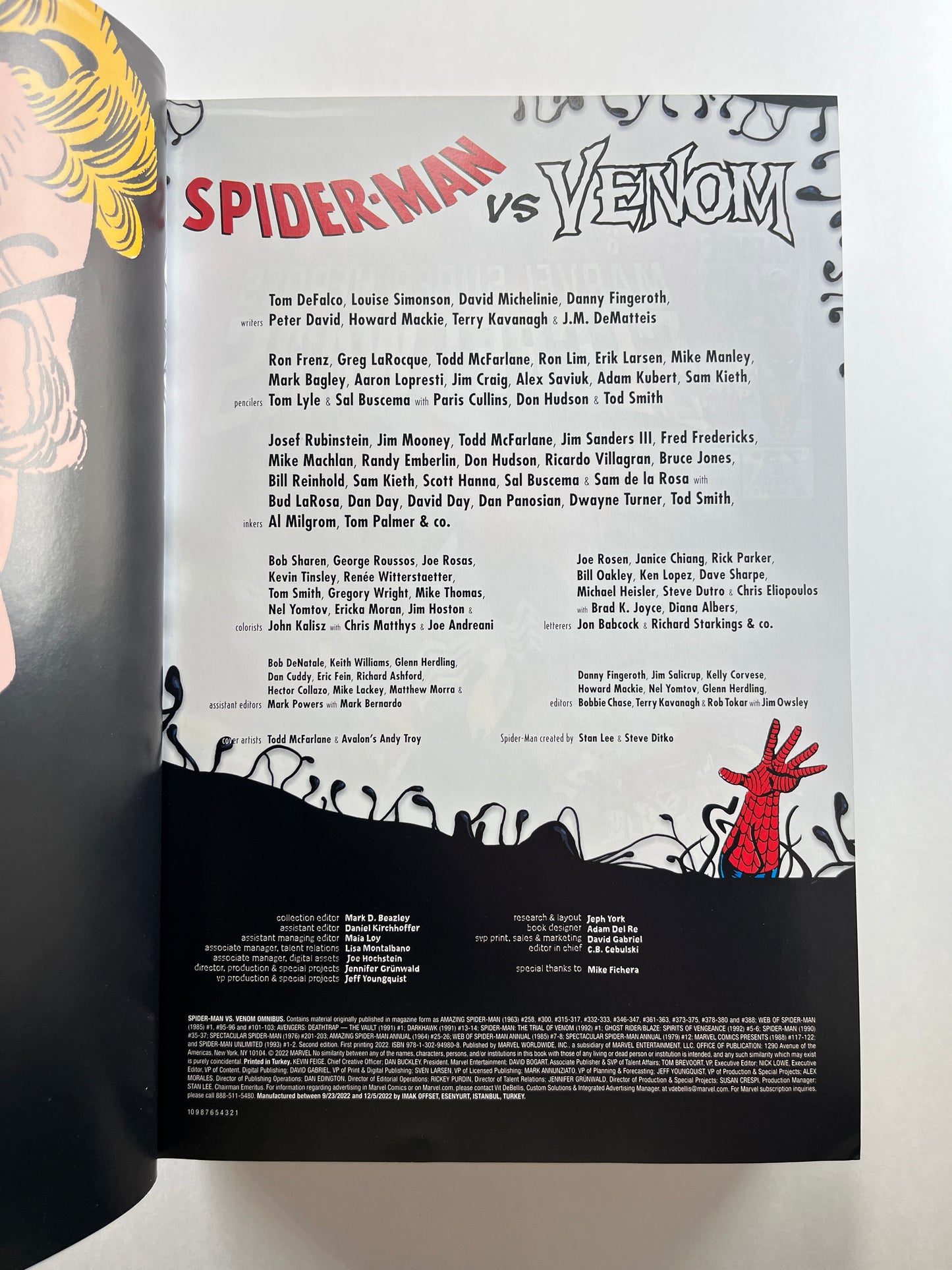 Spider-Man vs. Venom Omnibus HC 2023 Edition (2nd Printing 2023)