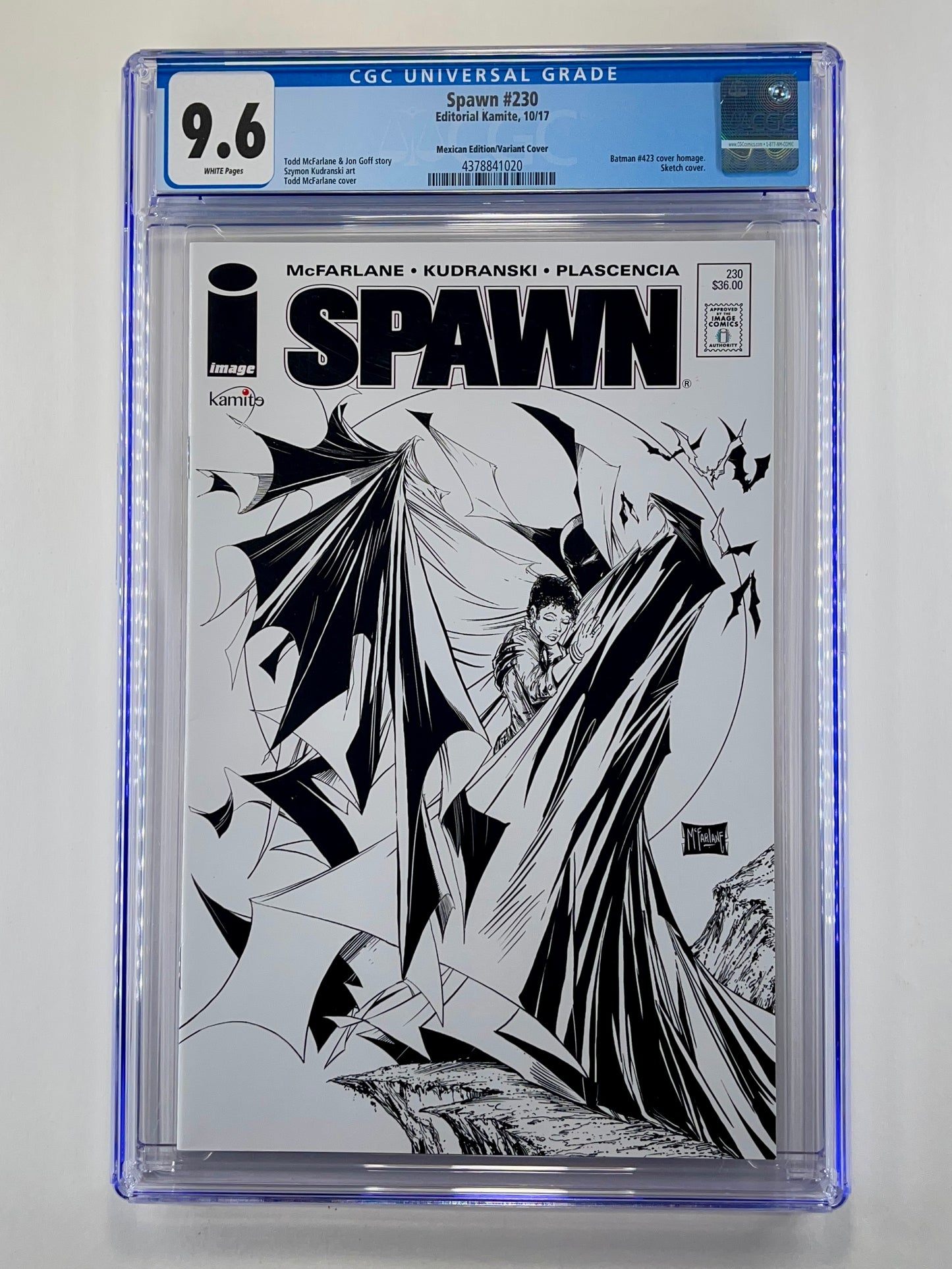 Spawn #230 Mexican Variant Cover CGC 9.6 (Oct 2017)